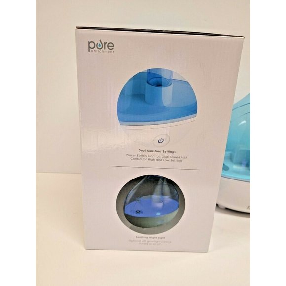 Pure Ultrasonic Cool Mist Humidifier Pure Enrichment 16 Hour Box Night Light - Picture 4 of 6